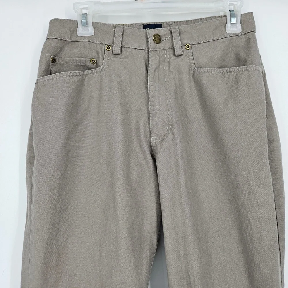 Texas Standard Pants Mens 30x30 Stone Gray Chino Casual Western Pockets